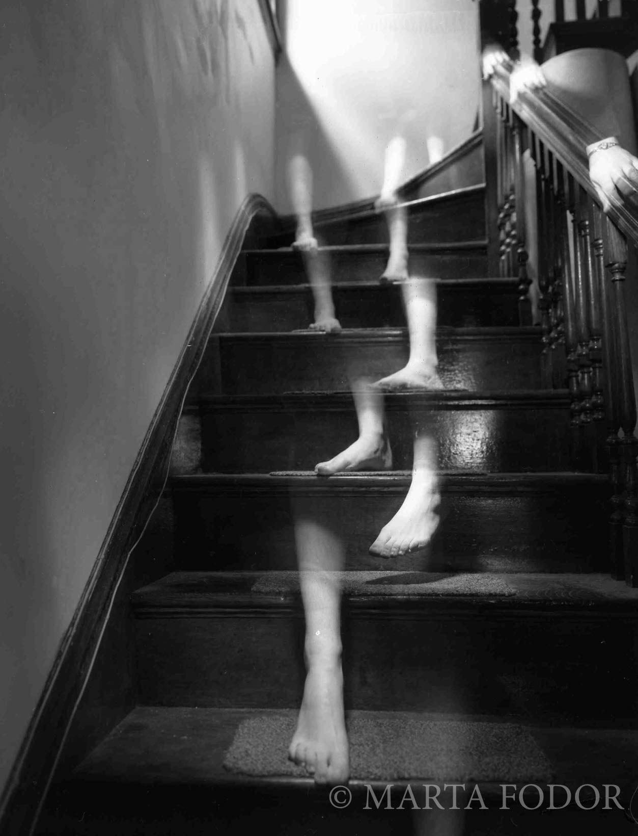 On the stairs, Jamaica Plain, Boston