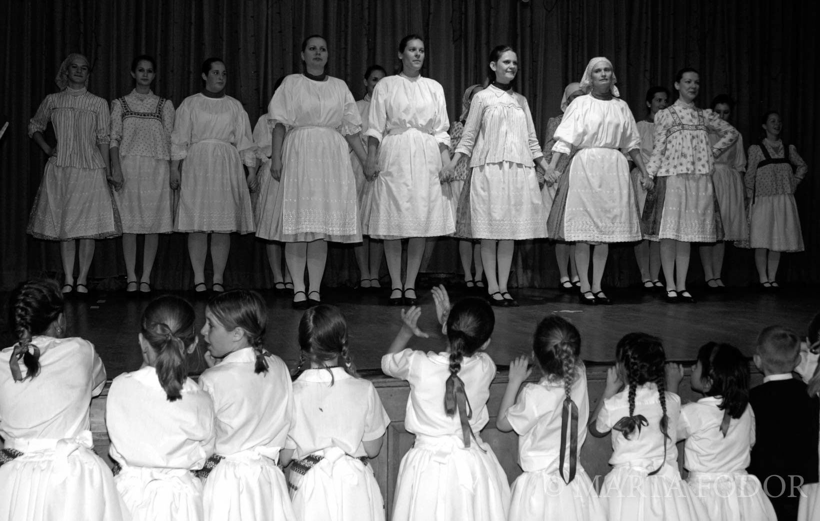 The Csűrdöngölő  Hungarian Folk Dance ensemble during Magyar Nap (Hungarian Day), Hungarian American Athletic Club. New Brunswick, NJ.