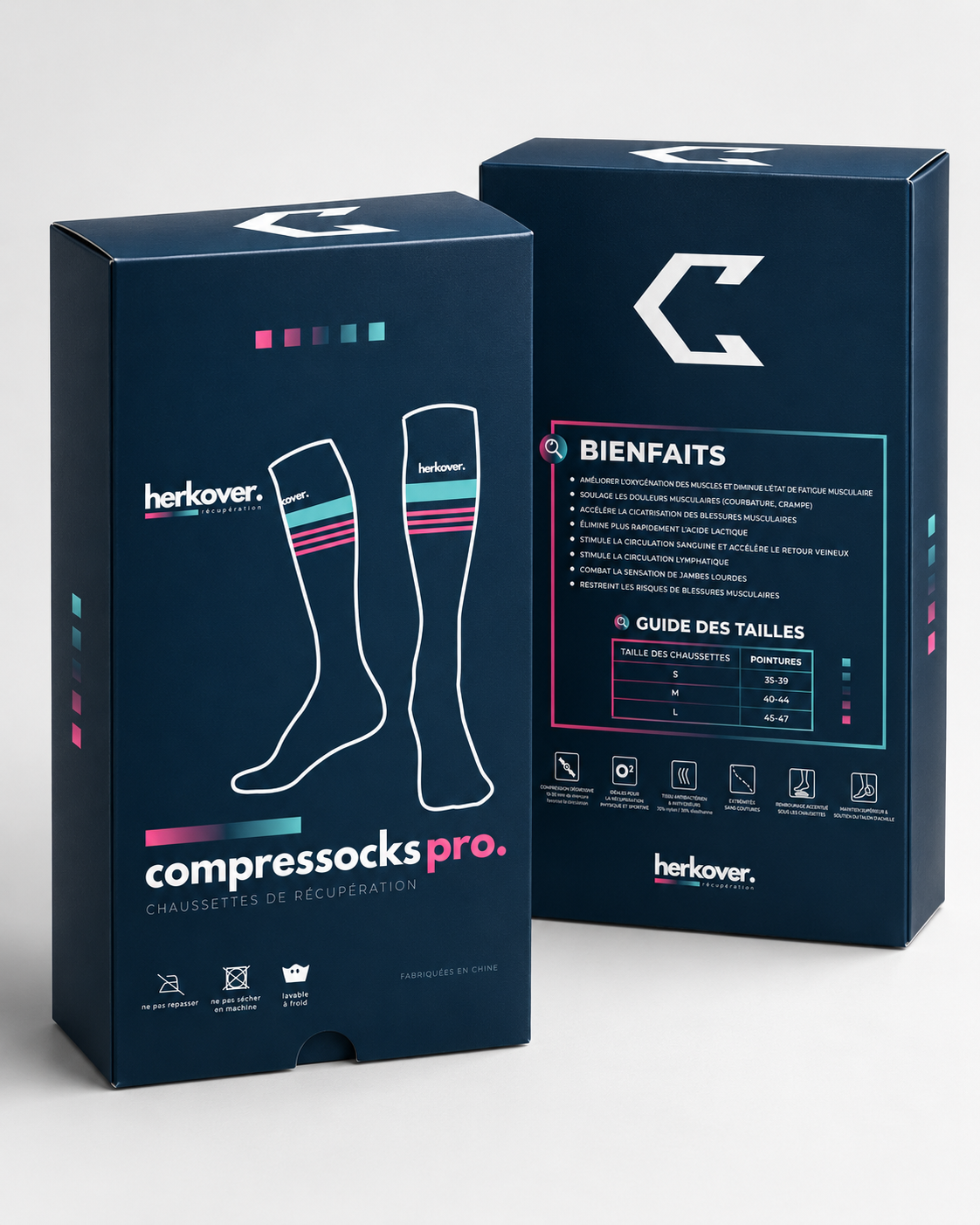 serie de packaging pour Herkover