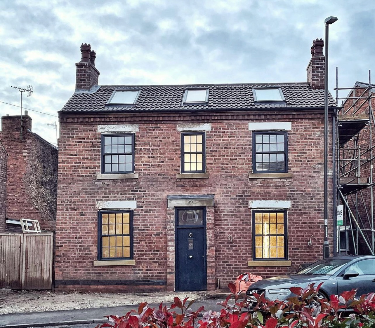 Frontage nearing completion October 2020