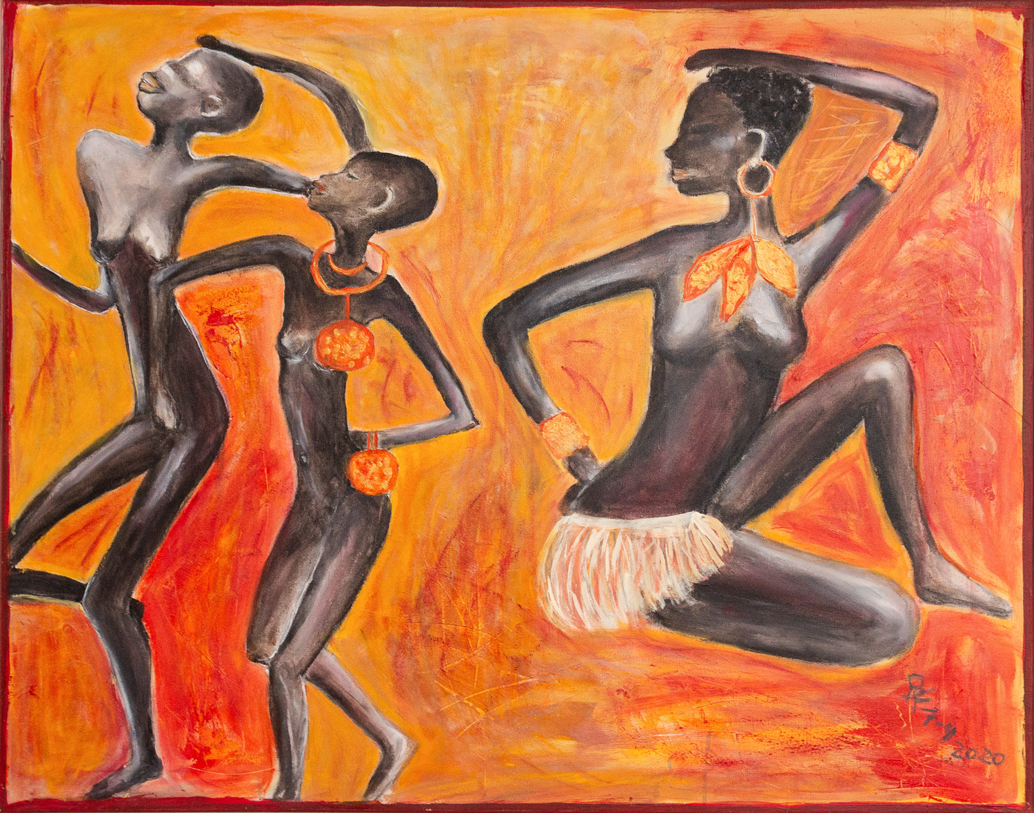 Ola, Cola, Lola, Acryl auf Leinwand 100*80cm