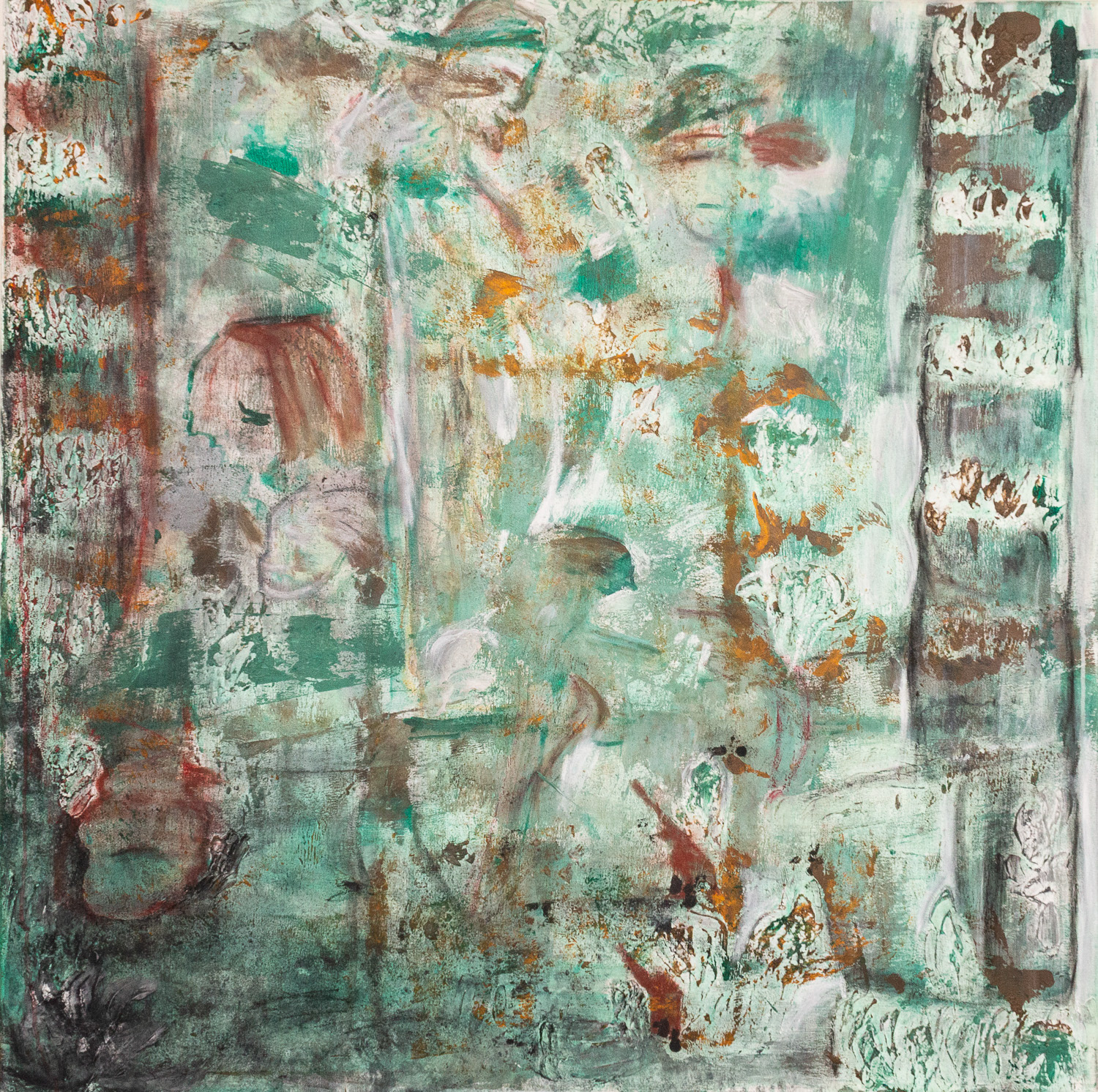 Der Wald lebt, Acryl auf Leinwand 120*120cm 