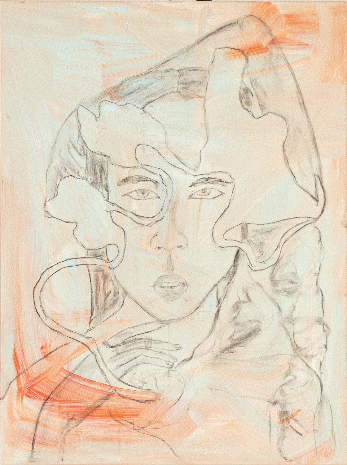 Verwunschen, Acryl auf Leinwand  (Work in progress) 60*80cm