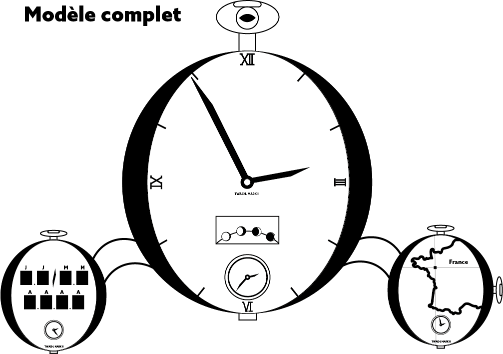 Logo version complet pour une Entreprise à voyager dans le temps