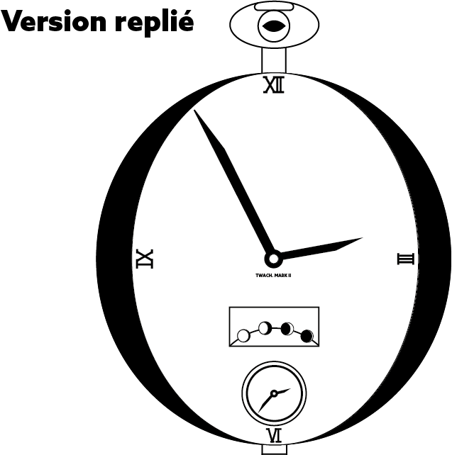 Logo version replié pour une entreprise à voyager dans le temps