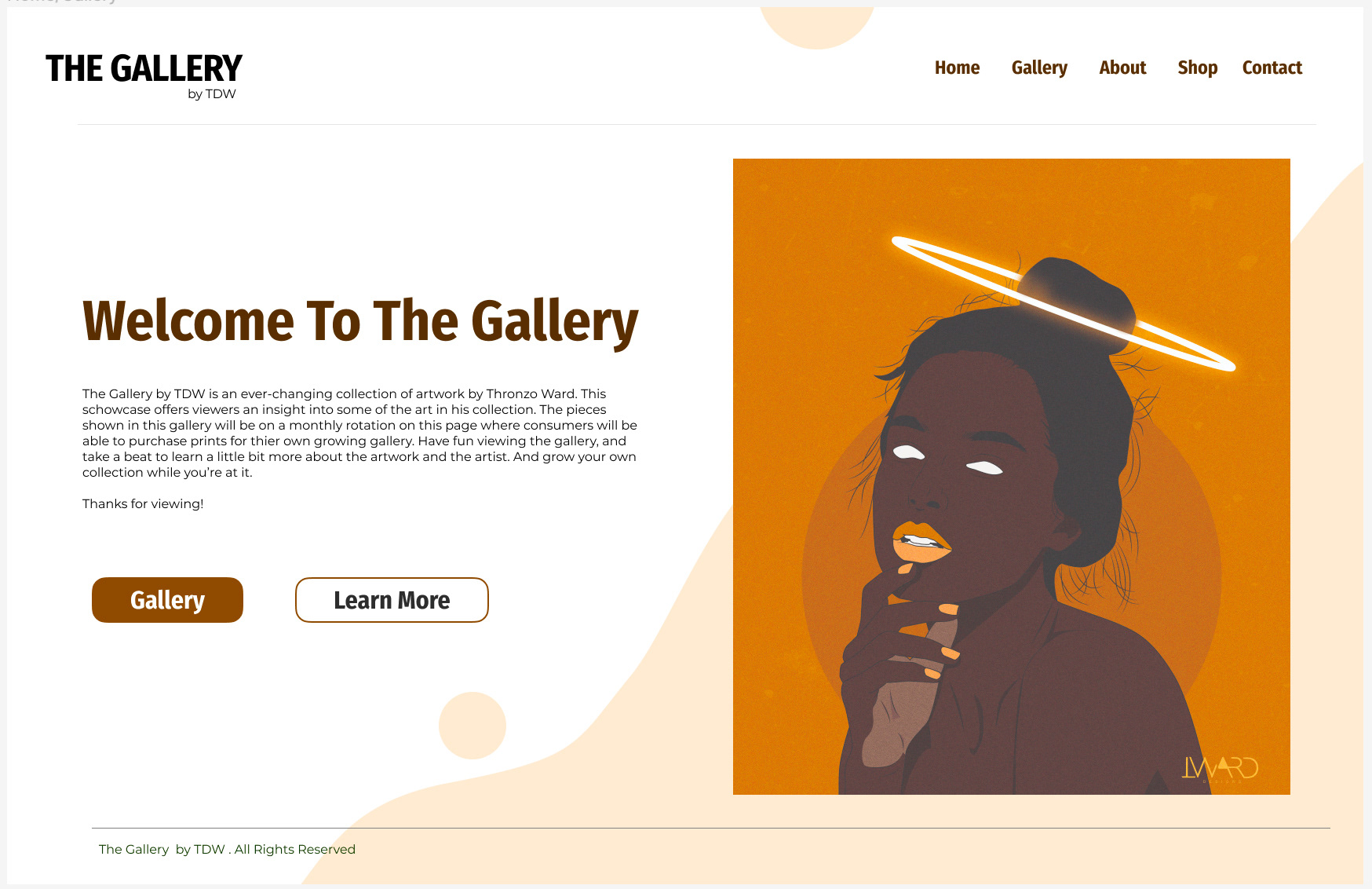 The Gallery Home Screen
