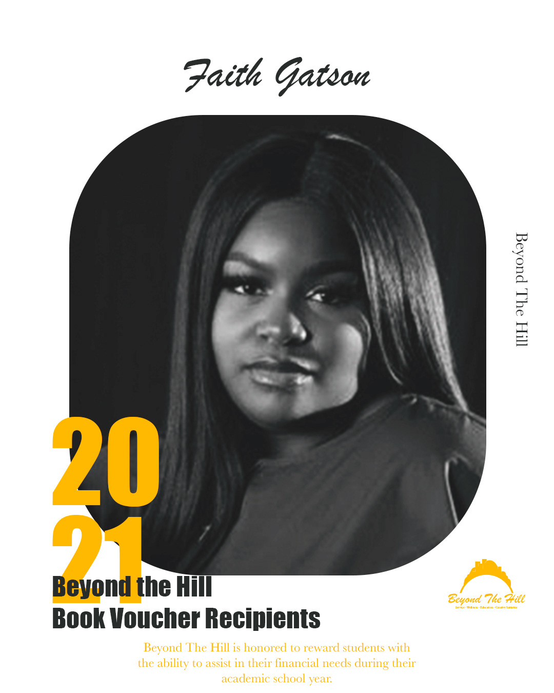 Beyond The Hill Scholarship Recipient Social Media Posts