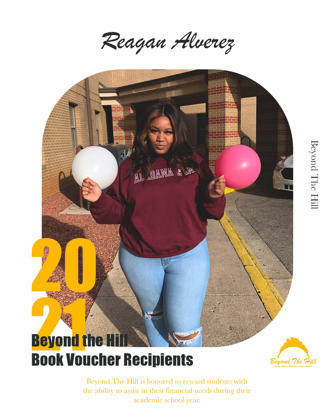 Beyond The Hill Scholarship Recipient Social Media Posts