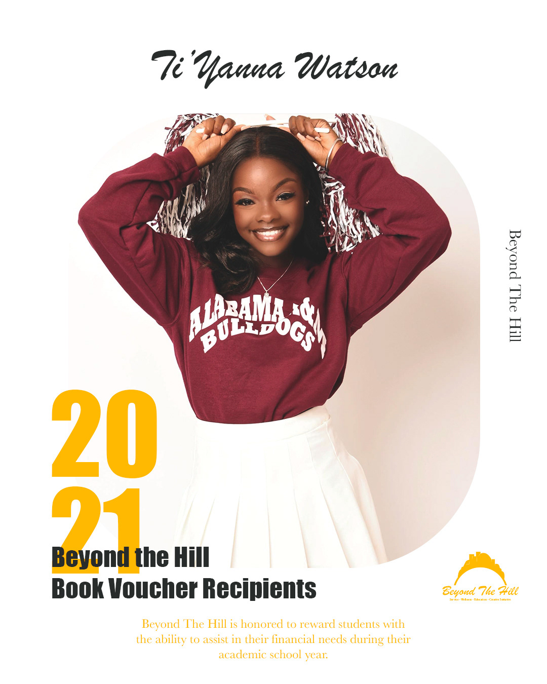Beyond The Hill Scholarship Recipient Social Media Posts