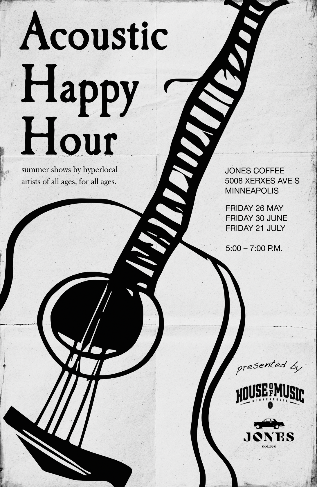 Concert Series Poster, Adobe Illustrator, Adobe Photoshop, Dall E