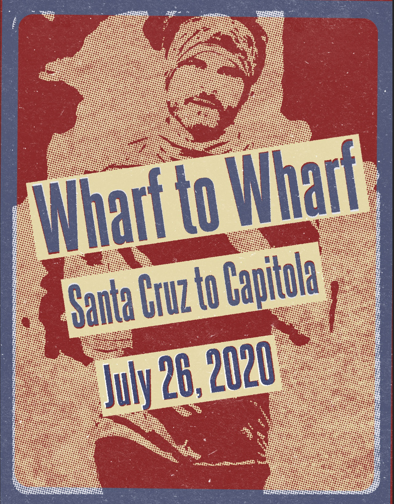 Wharf to Wharf, race poster, Adobe Illustrator & Adobe Photoshop