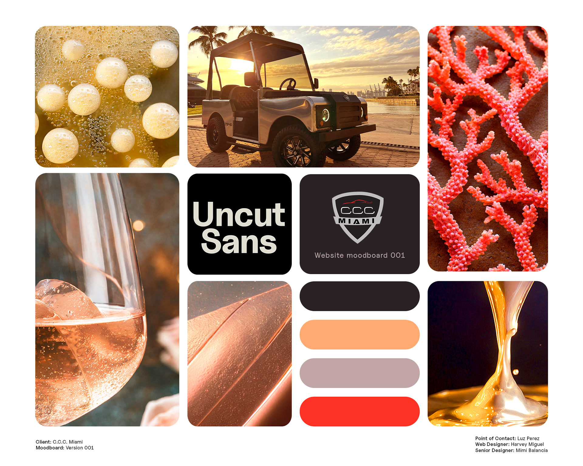 Final moodboard design for U.I.