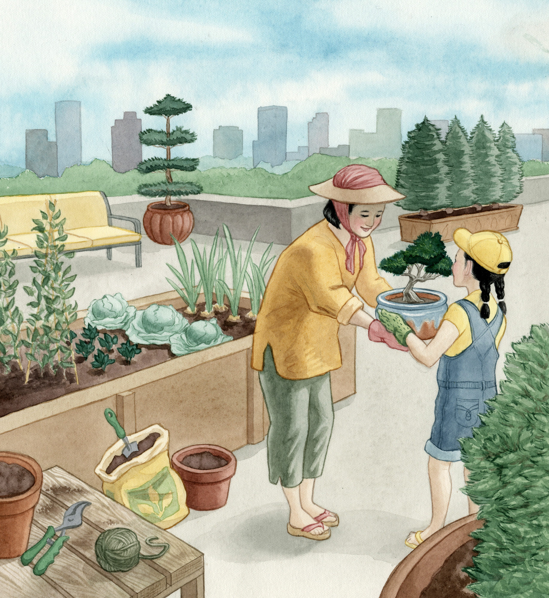 "Rooftop Garden" from "Sensing Peace" Client: MennoMedia