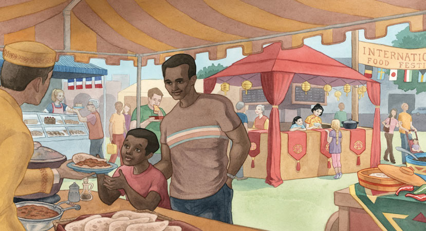 "Food Festival" from "Sensing Peace" Client: MennoMedia