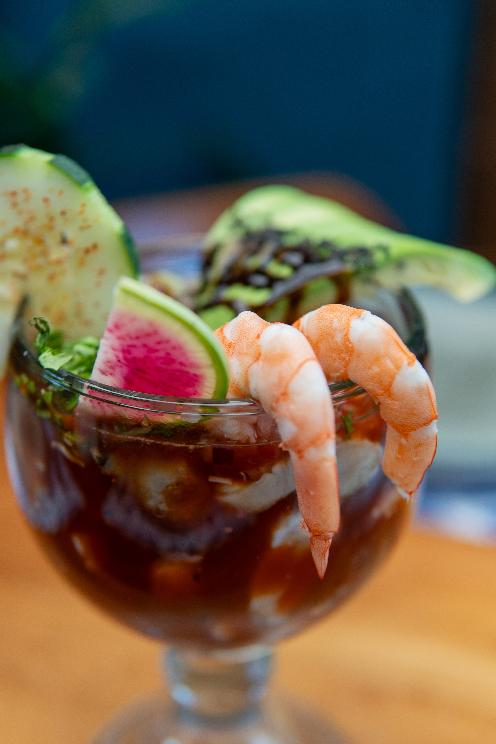 Cóctel de camarón veracruzano