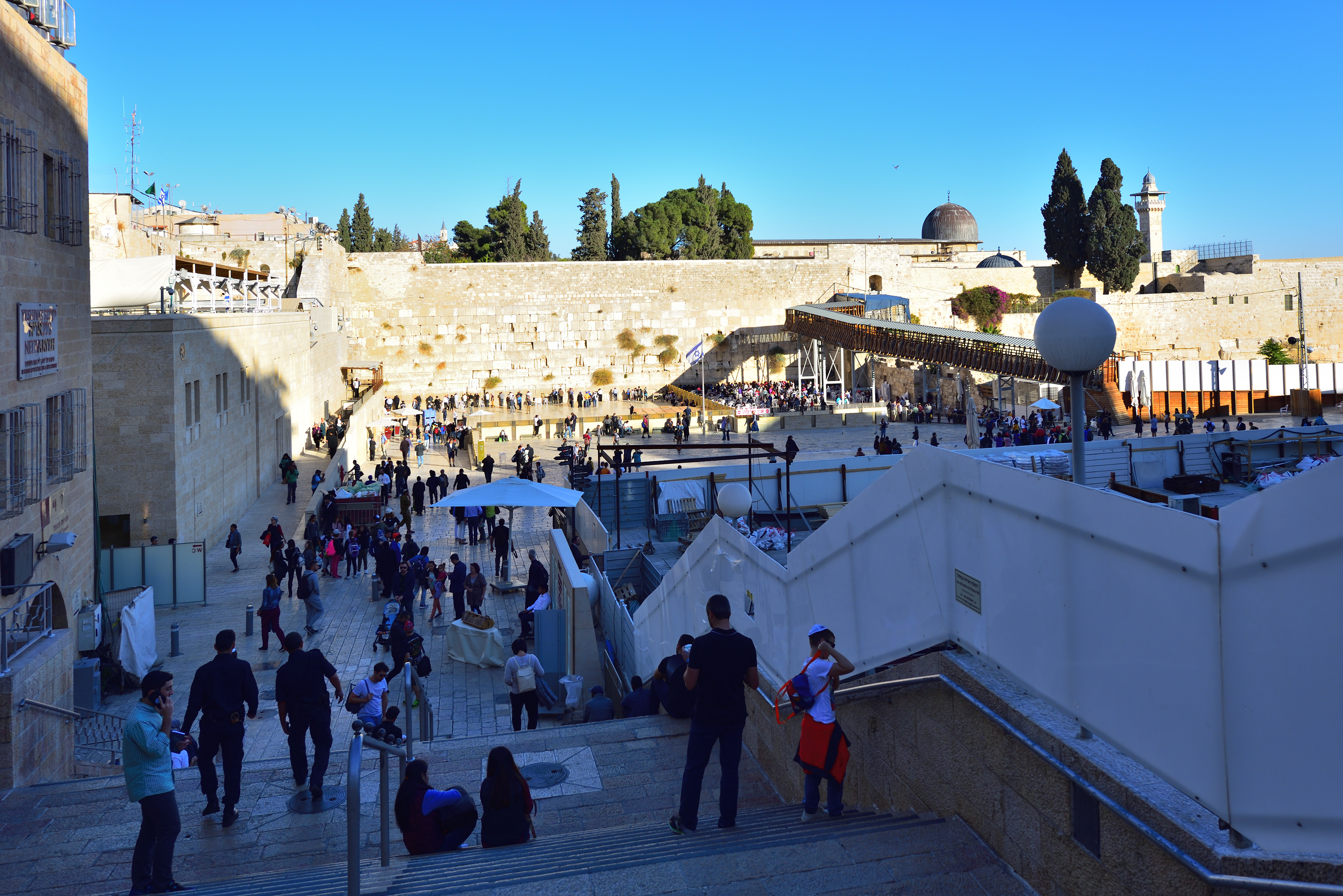 Zeď nářků, Jeruzalém, 12/2017