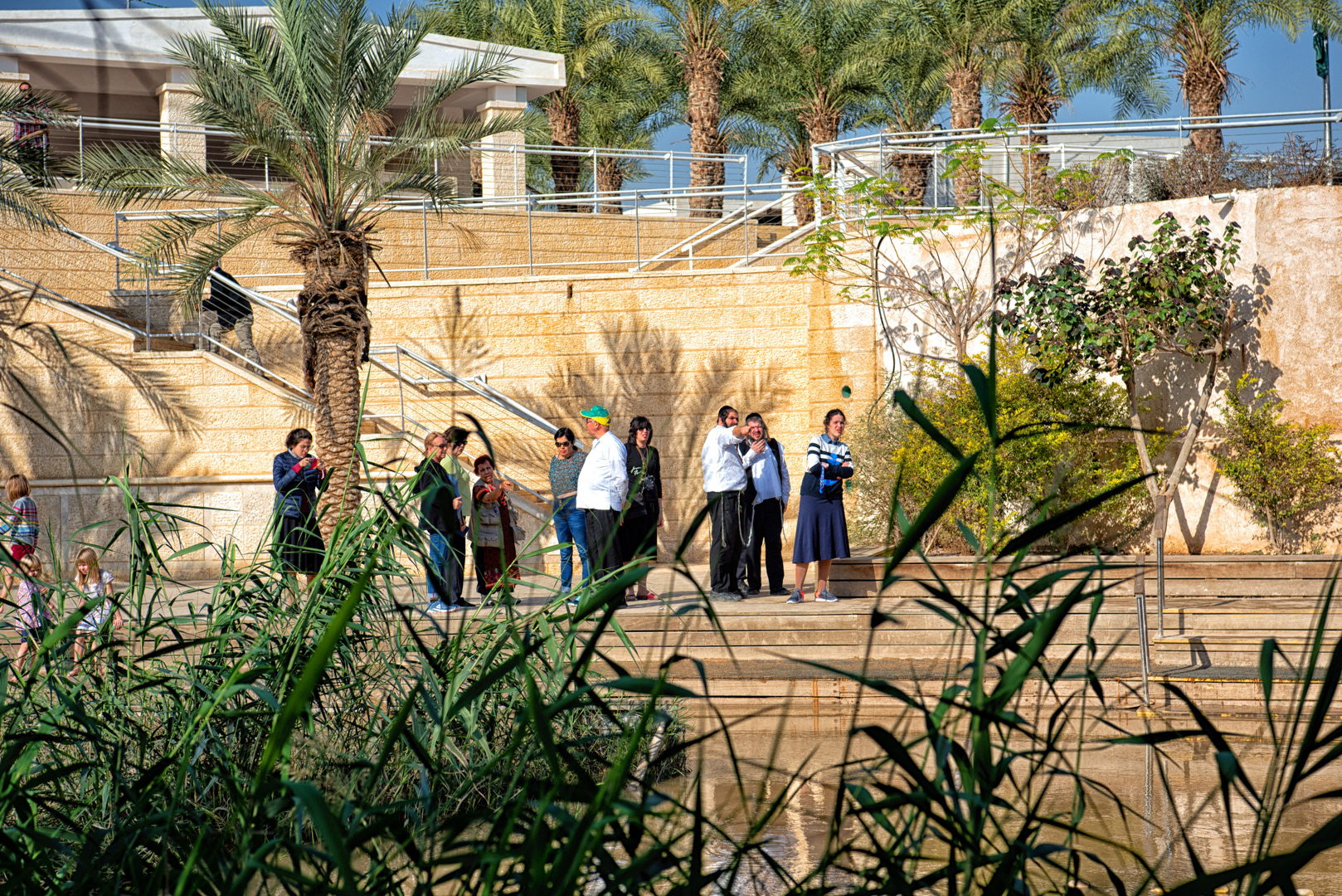 Místo křtu Ježíše, řeka Jordán, izraelská strana, 12/2018