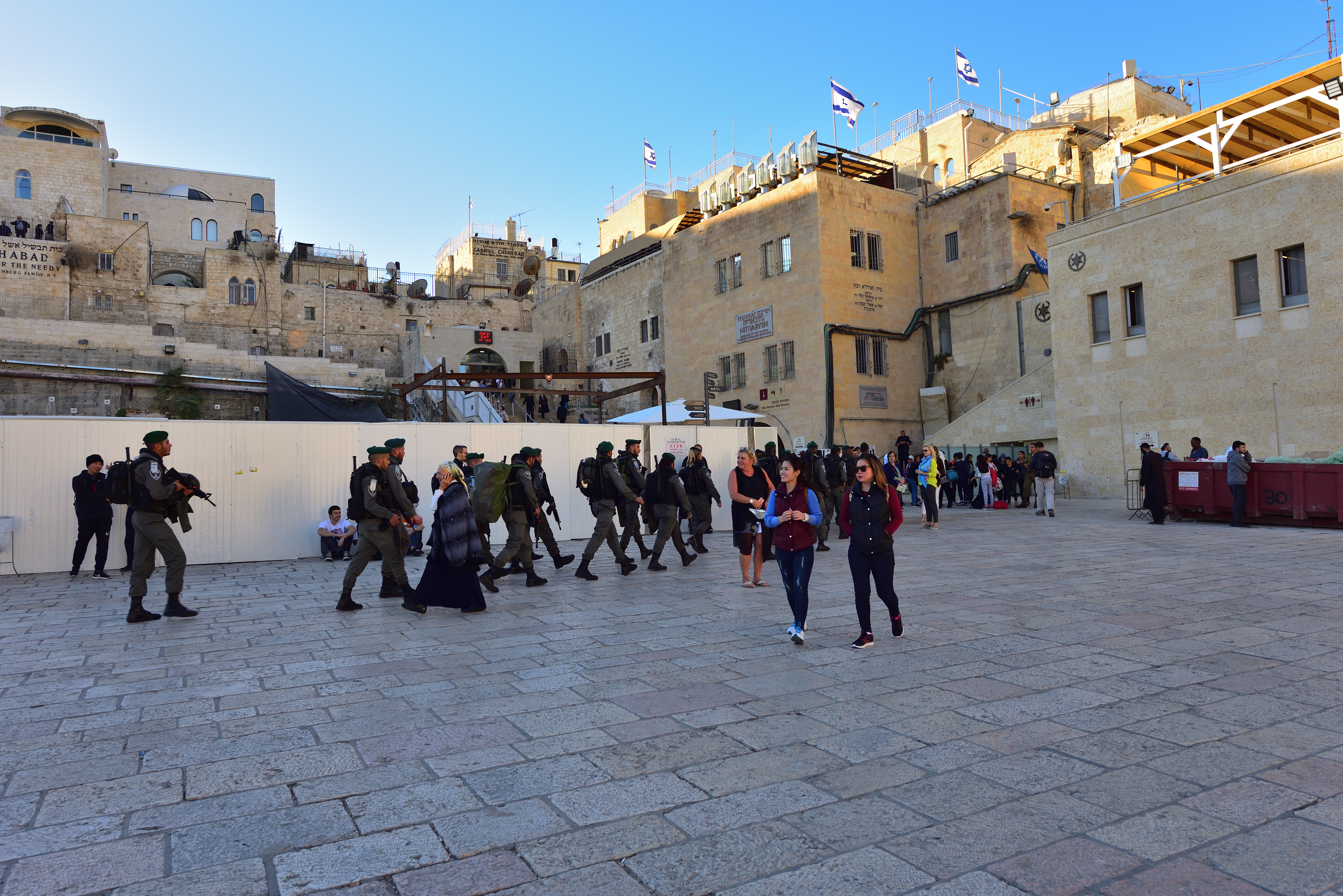 Zeď nářků, Jeruzalém, 12/2017