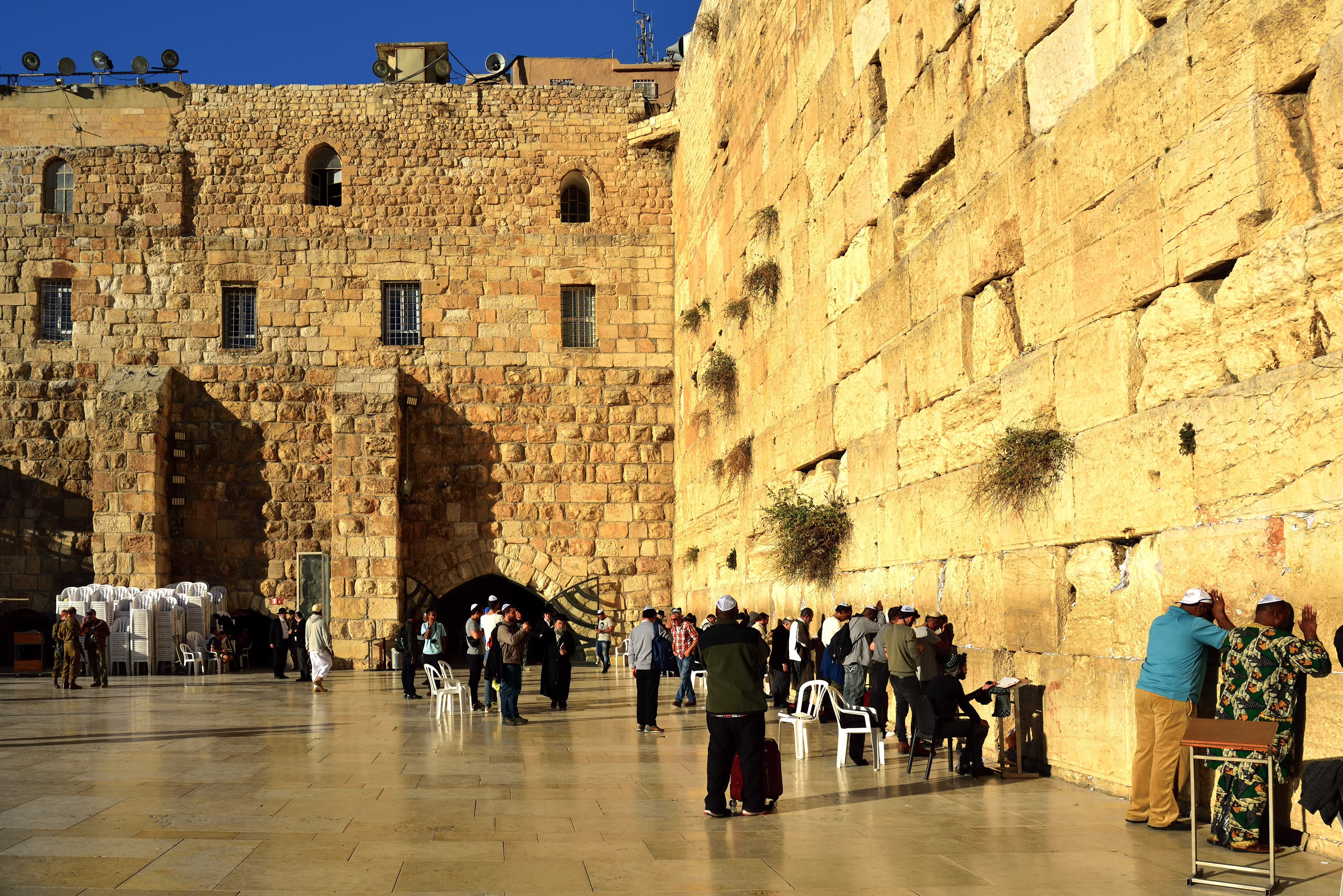 Zeď nářků, Jeruzalém, 12/2017