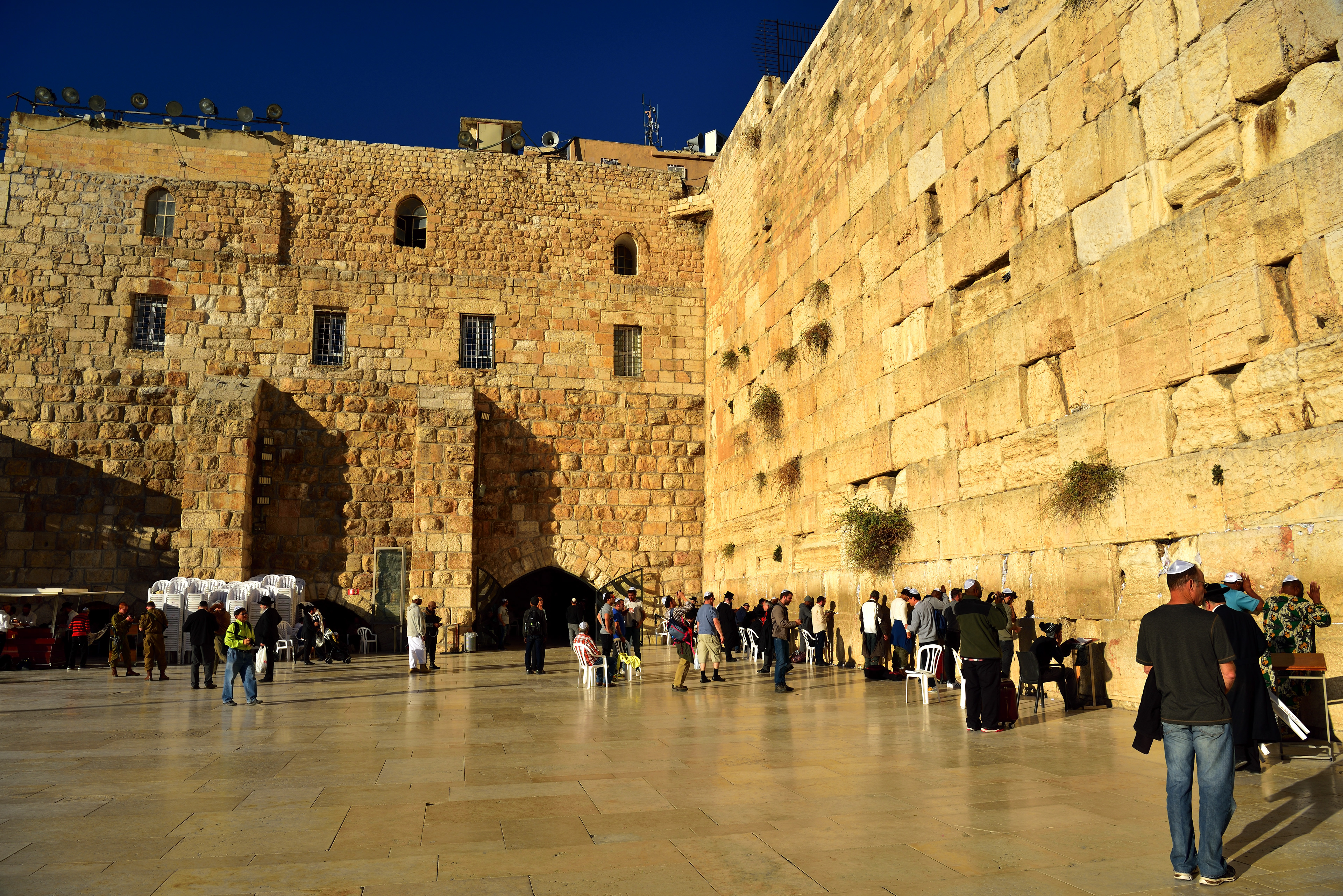 Zeď nářků, Jeruzalém, 12/2017