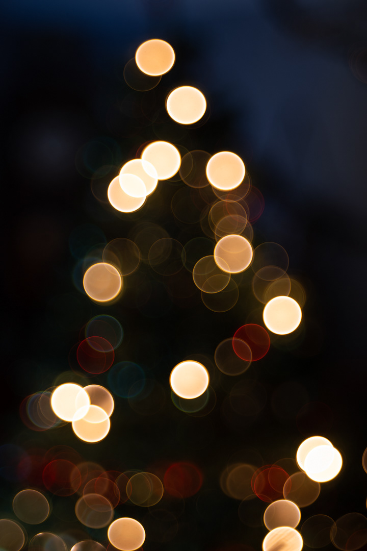 Vánoce 2023, test bokehu