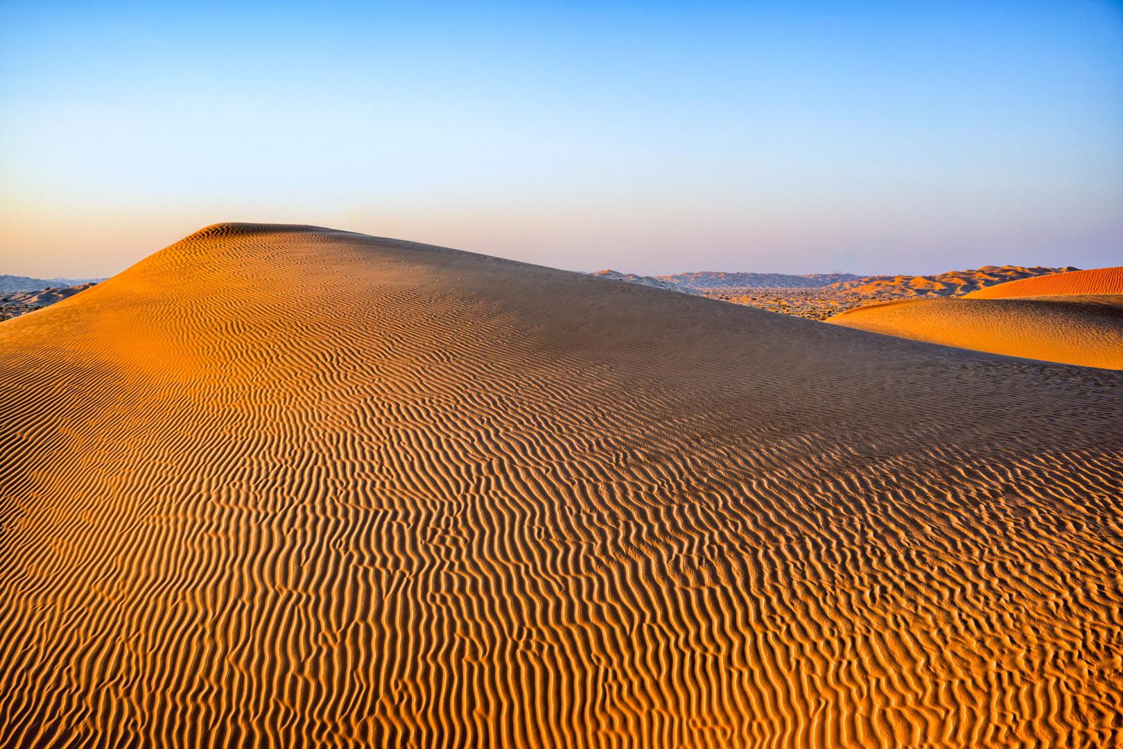 Poušť Rub Al Khali, Omán, 12/2021