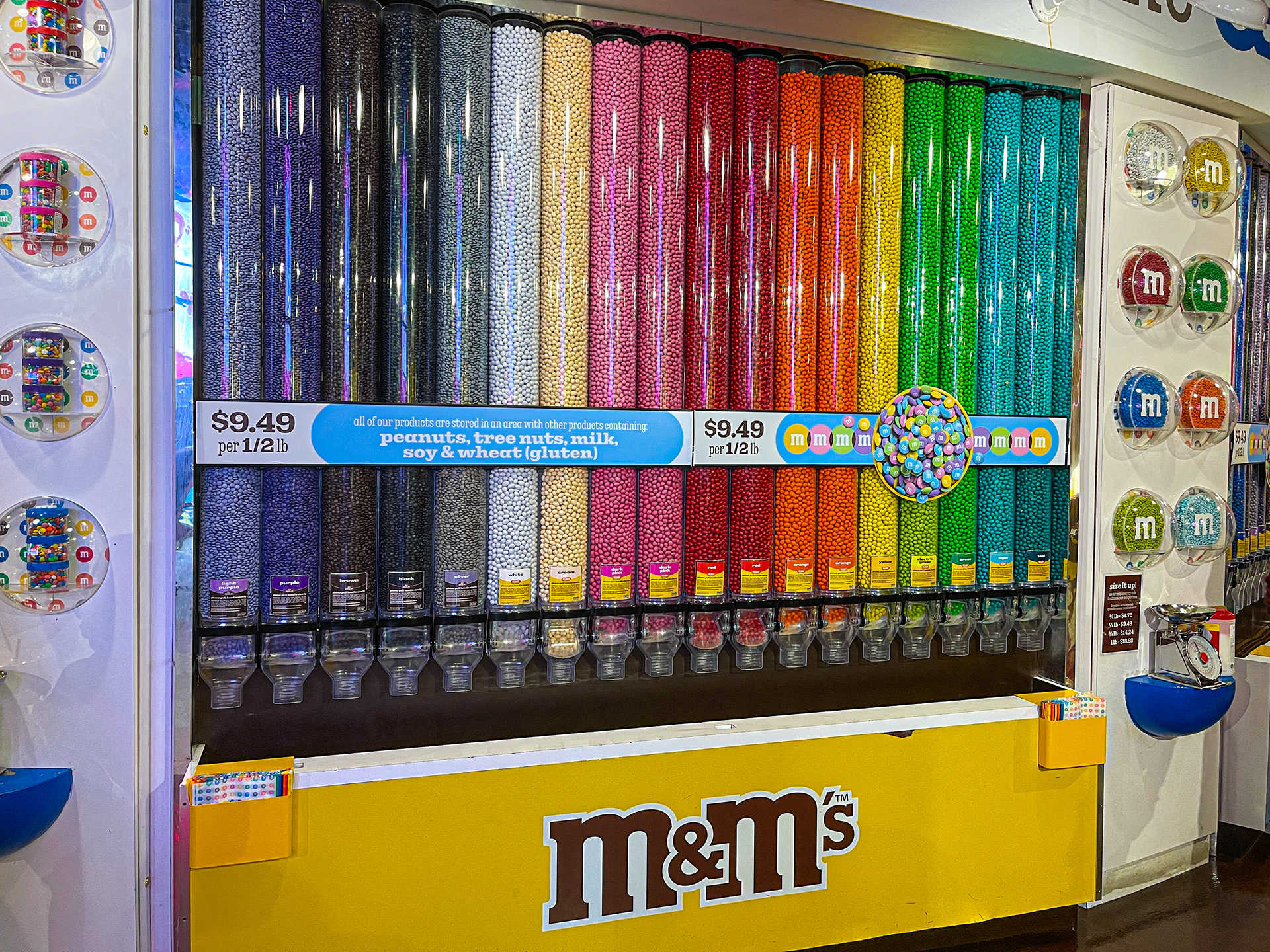 Obchod jen s výrobky M&M´s, Brodway