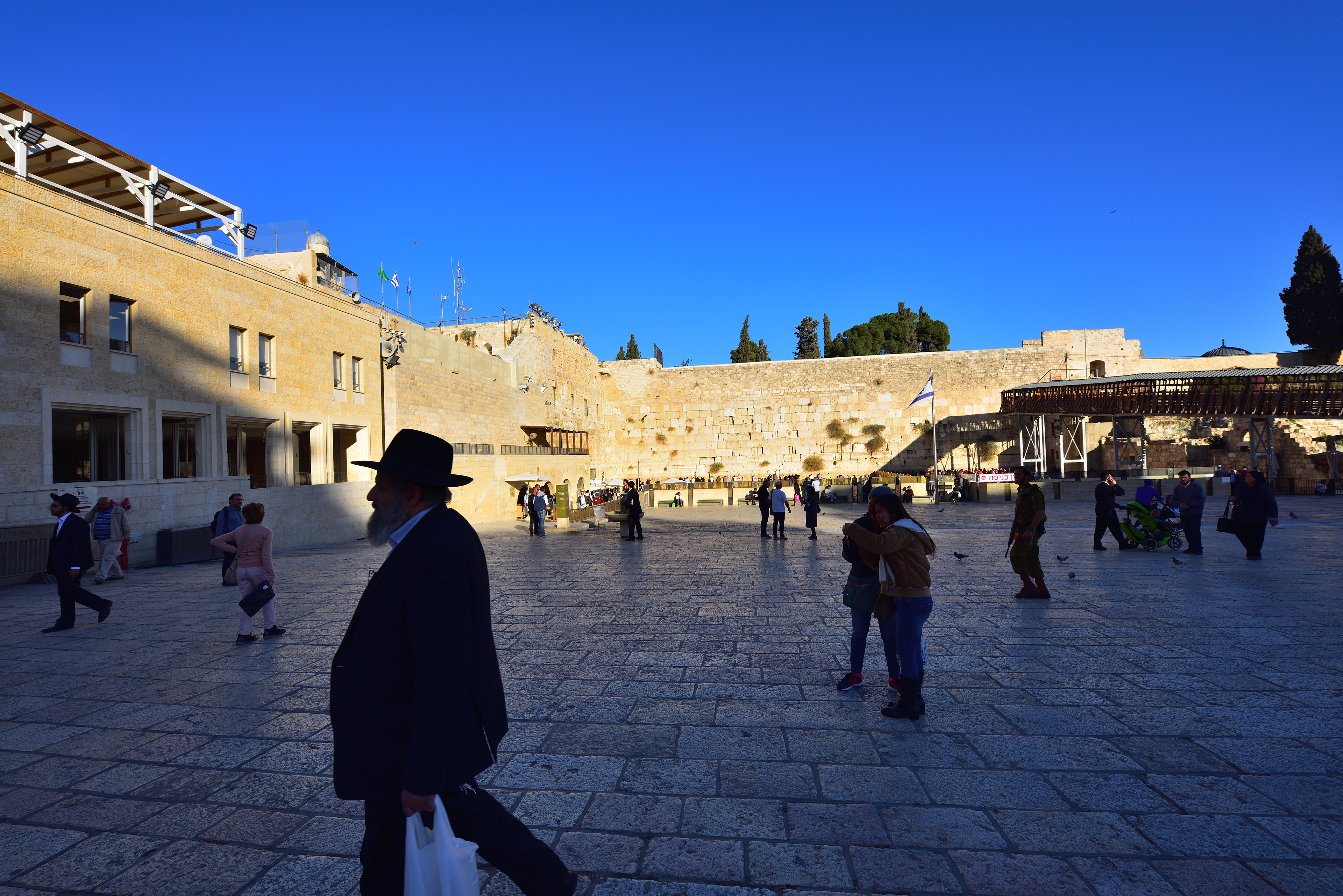 Zeď nářků, Jeruzalém, 12/2017