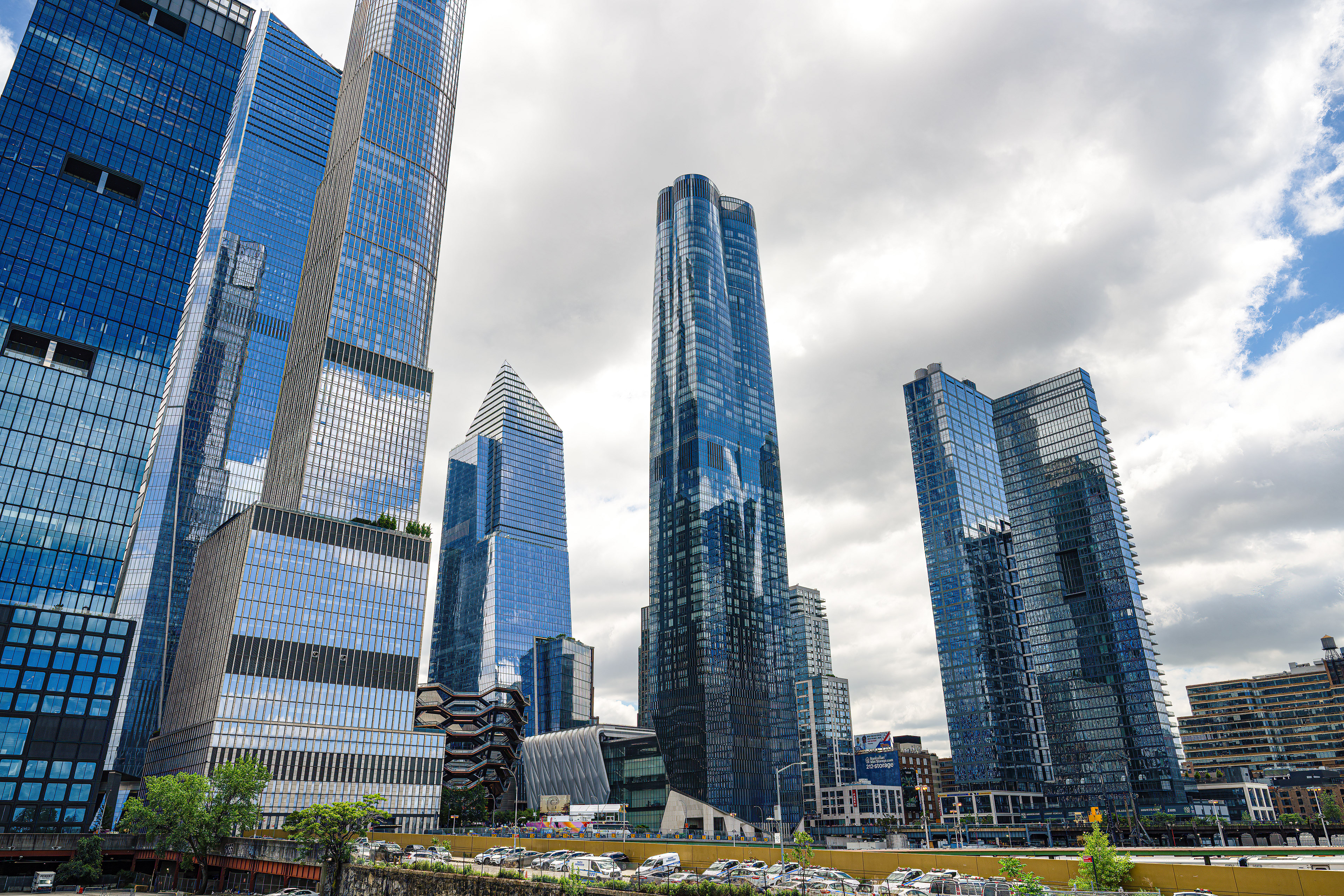 Mrakodrapy Hudson Yards, pohled od High Line