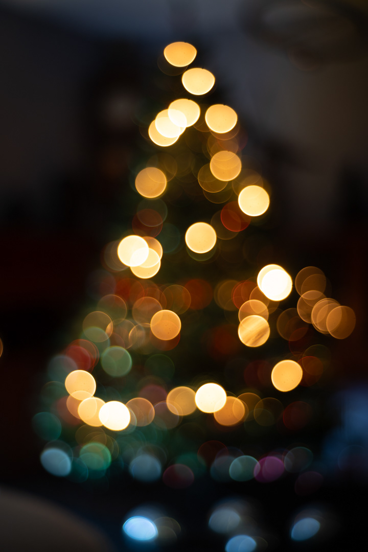 Vánoce 2023, test bokehu