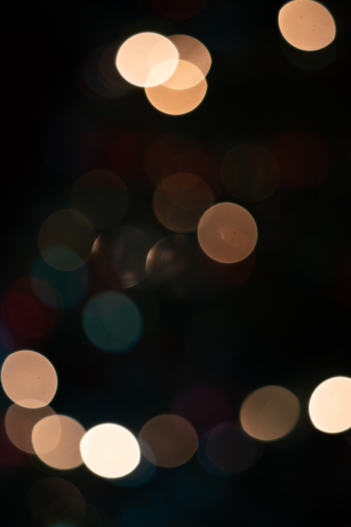 Vánoce 2023, test bokehu