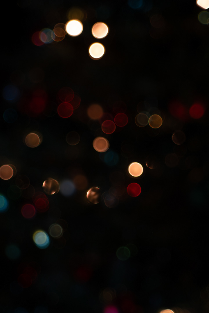 Vánoce 2023, test bokehu