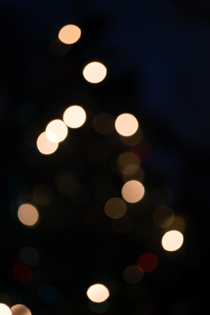 Vánoce 2023, test bokehu