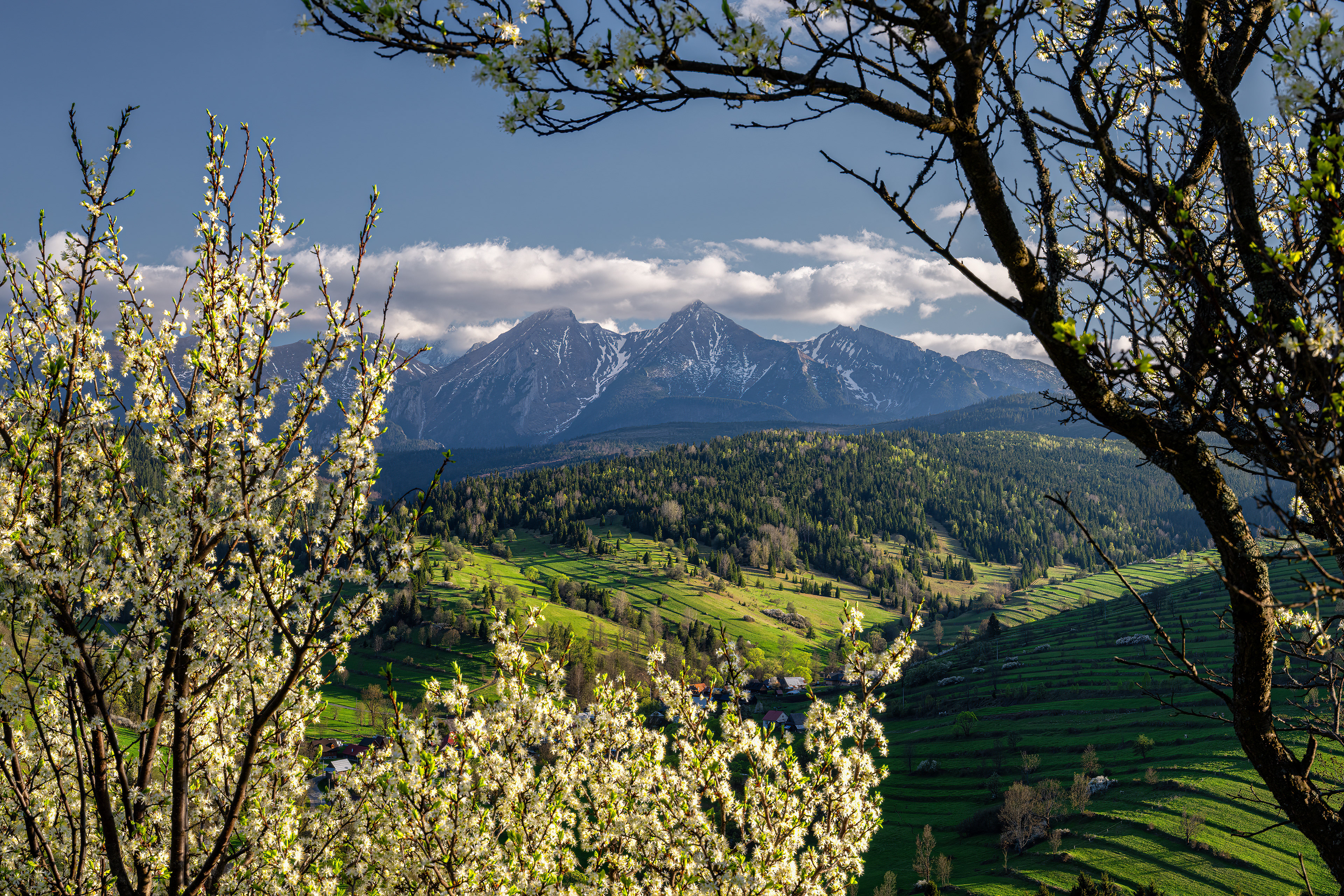 Západ slunce, Osturňa, 04/2025