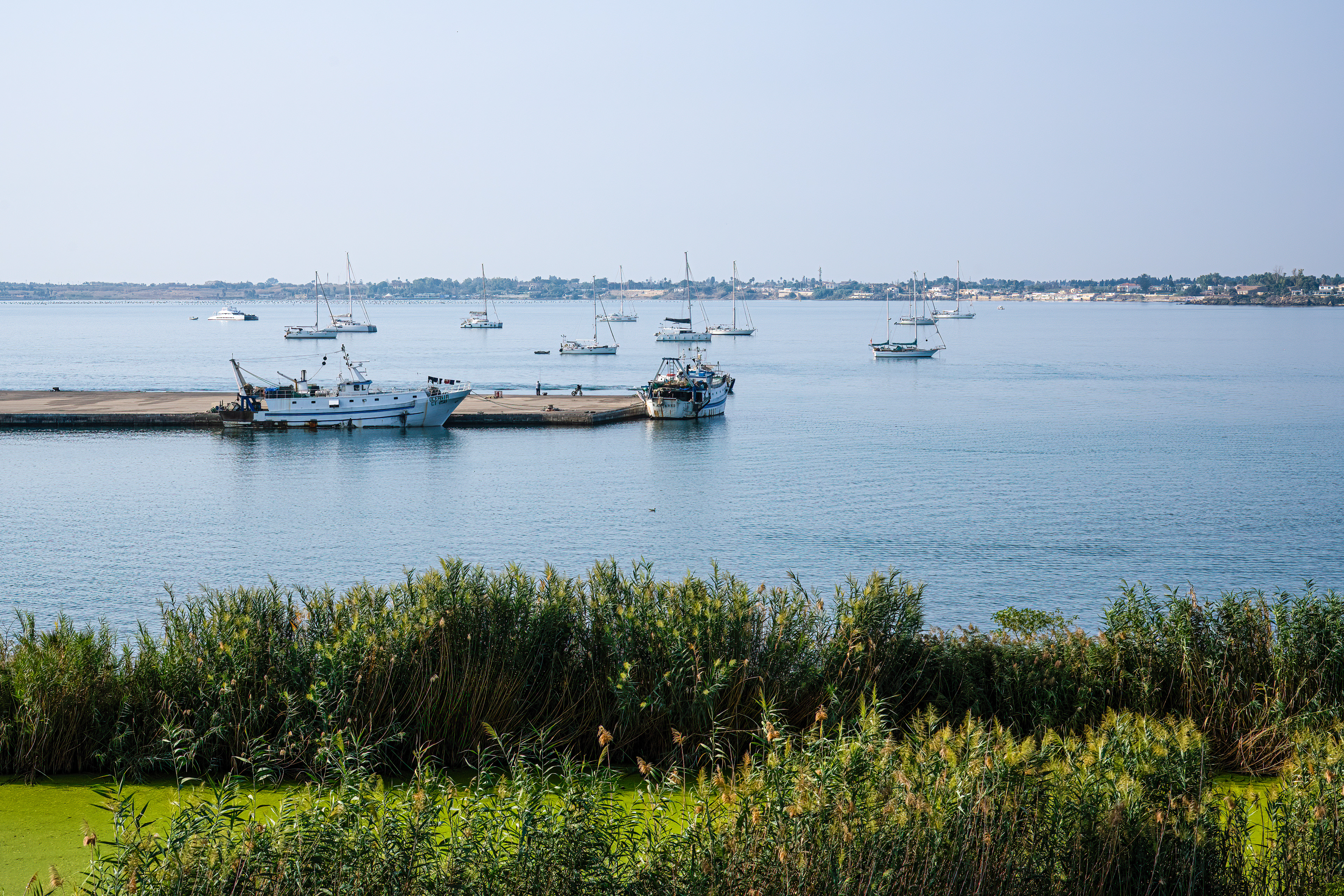 Syracusy, pohled z hotelové terasy