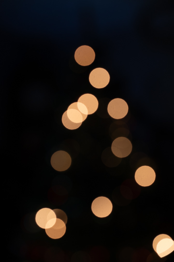 Vánoce 2023, test bokehu