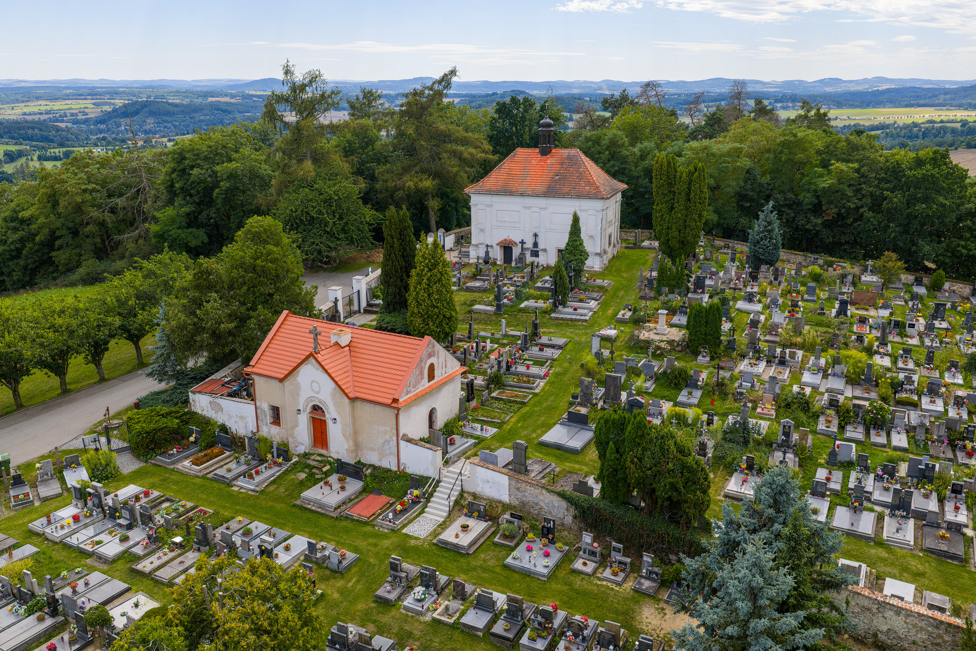 Hřbitov a Loretánská kaple, Pyšely, 08/2025