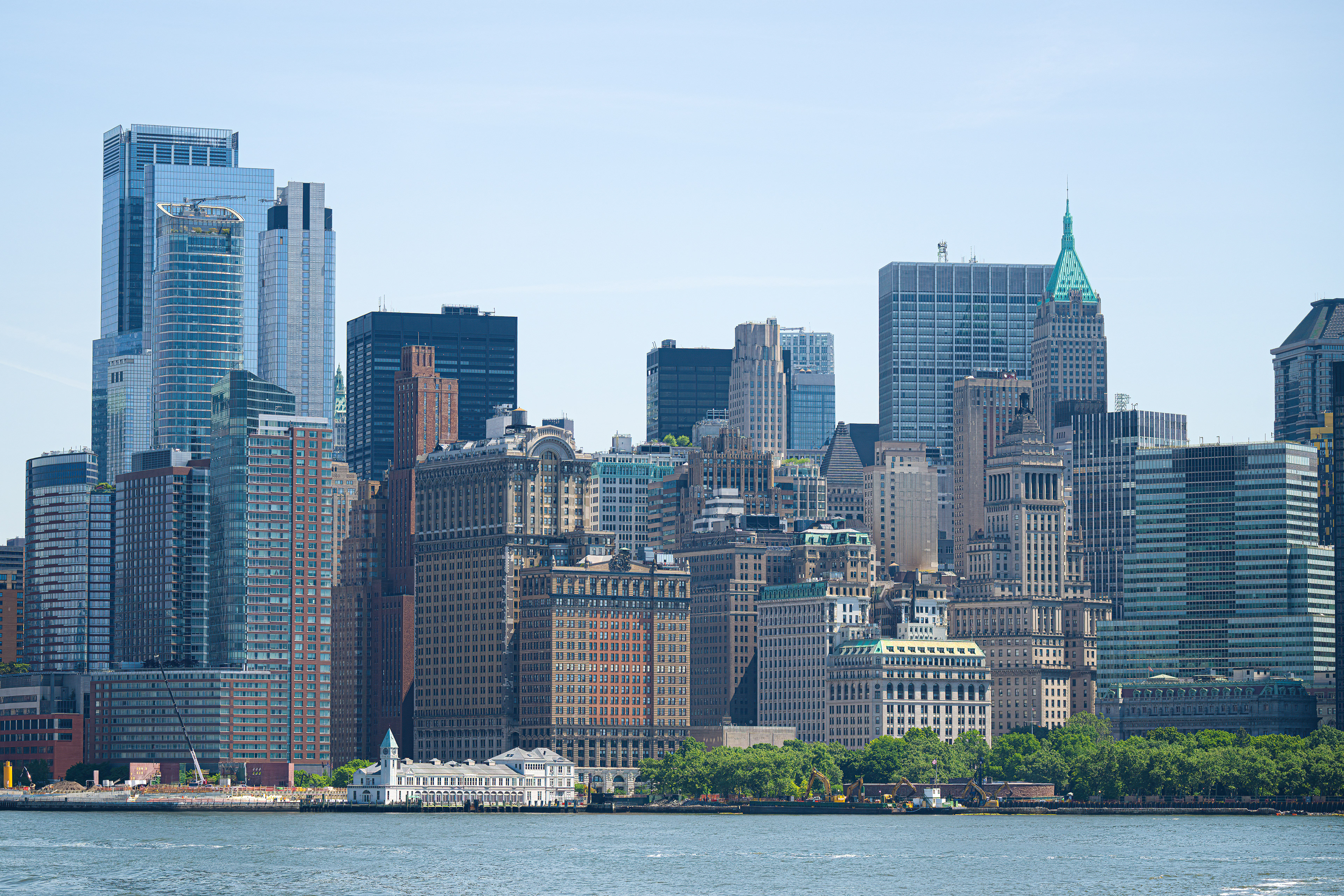 Manhattan přes řeku Hudson