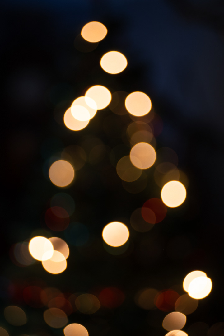 Vánoce 2023, test bokehu