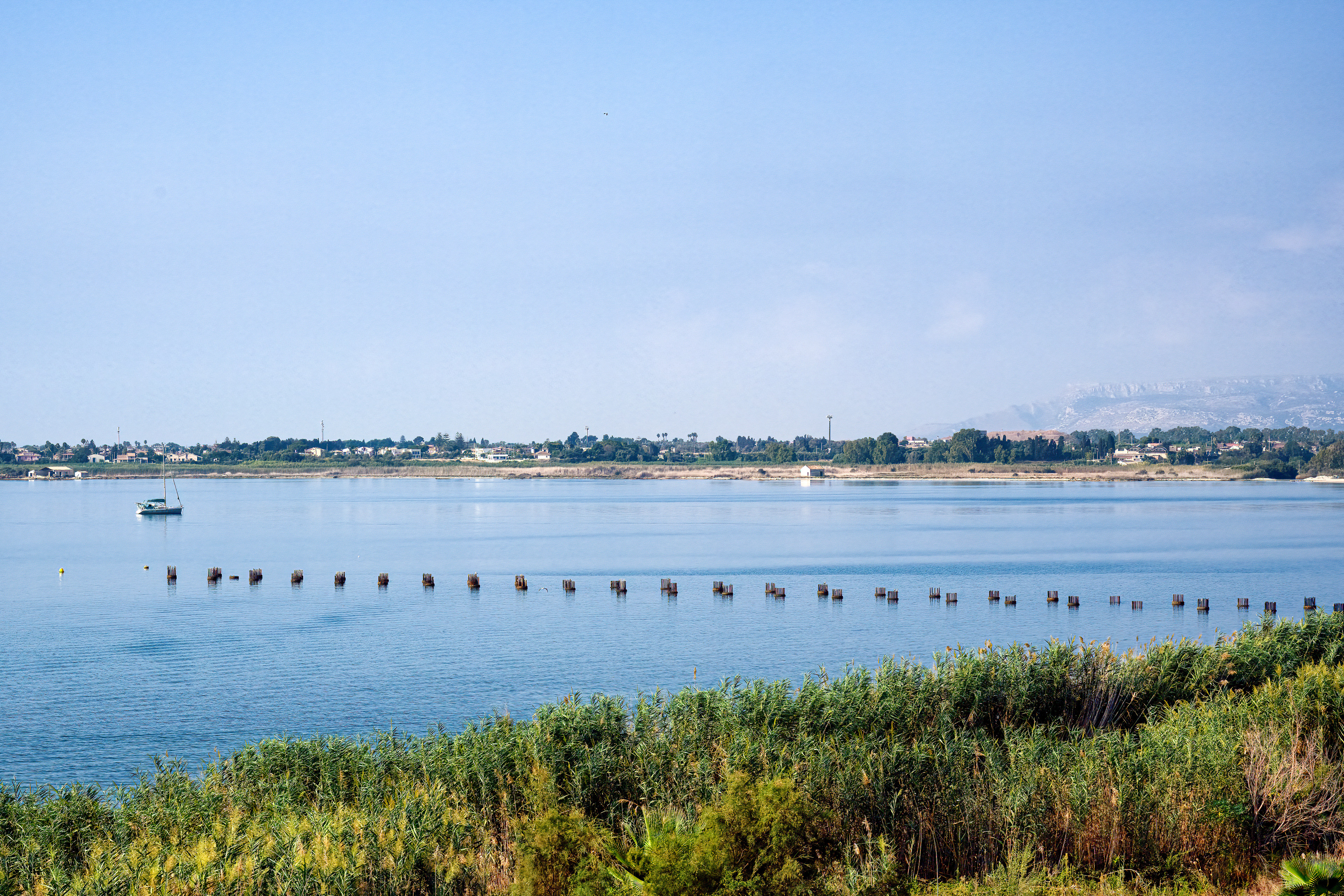 Syracusy, pohled z hotelové terasy