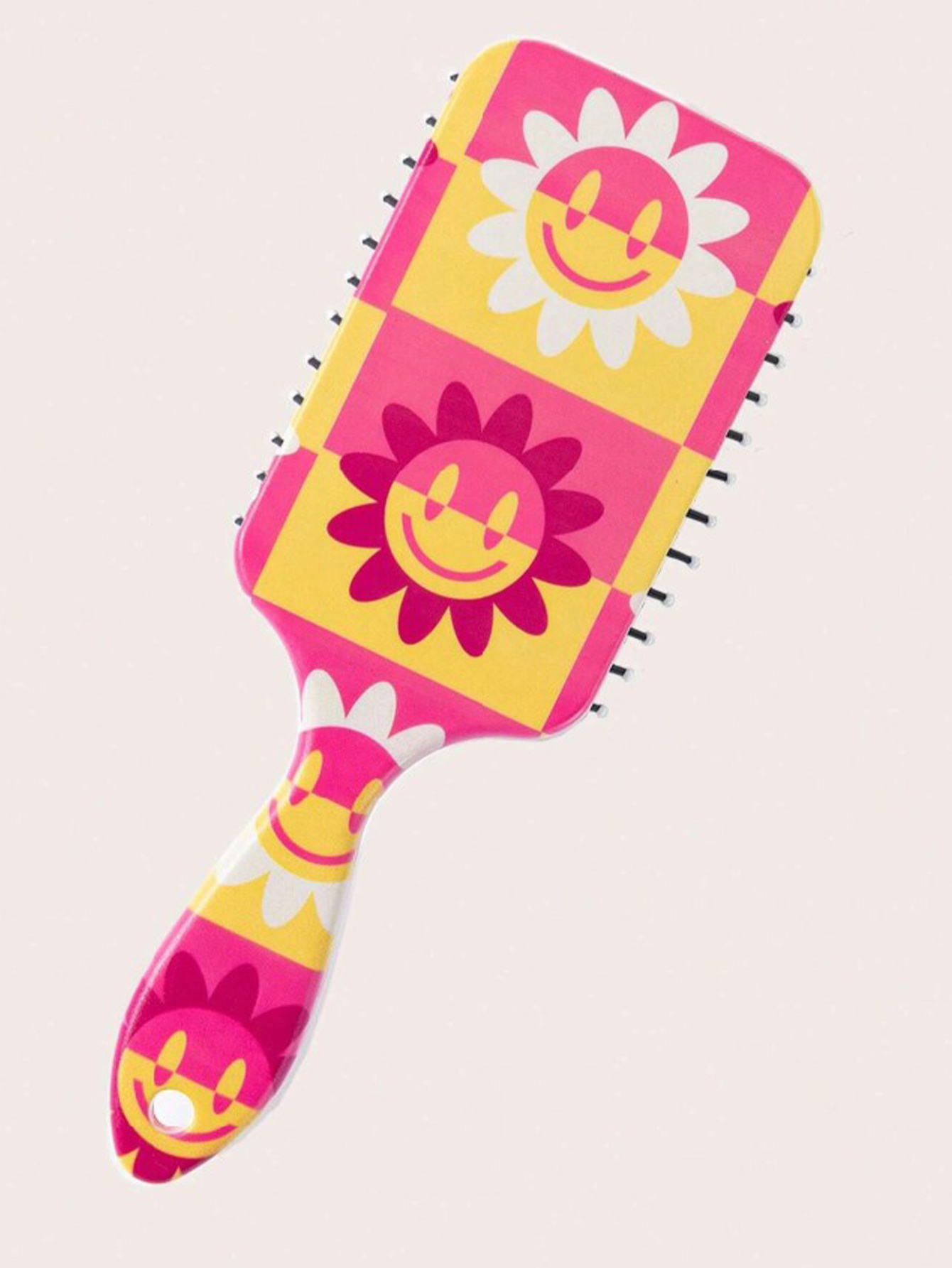 ROMWE X Emi Bee Flower Pattern Cushion Hair Brush