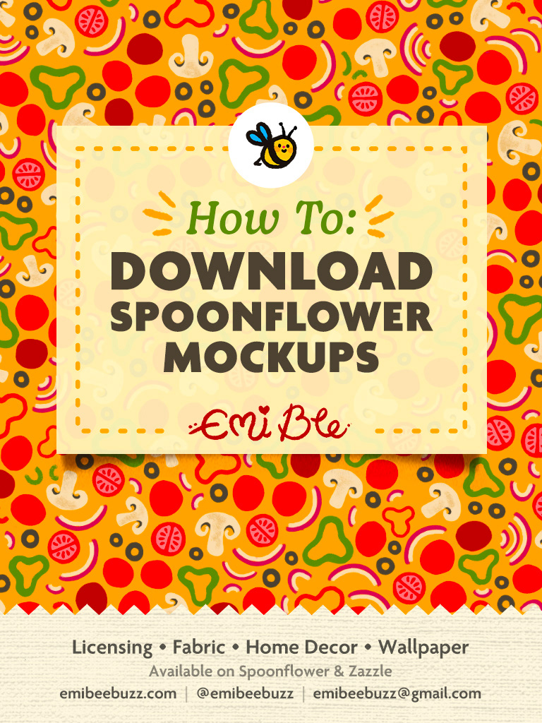 Emi Bee How To Download Spoonflower Mockups