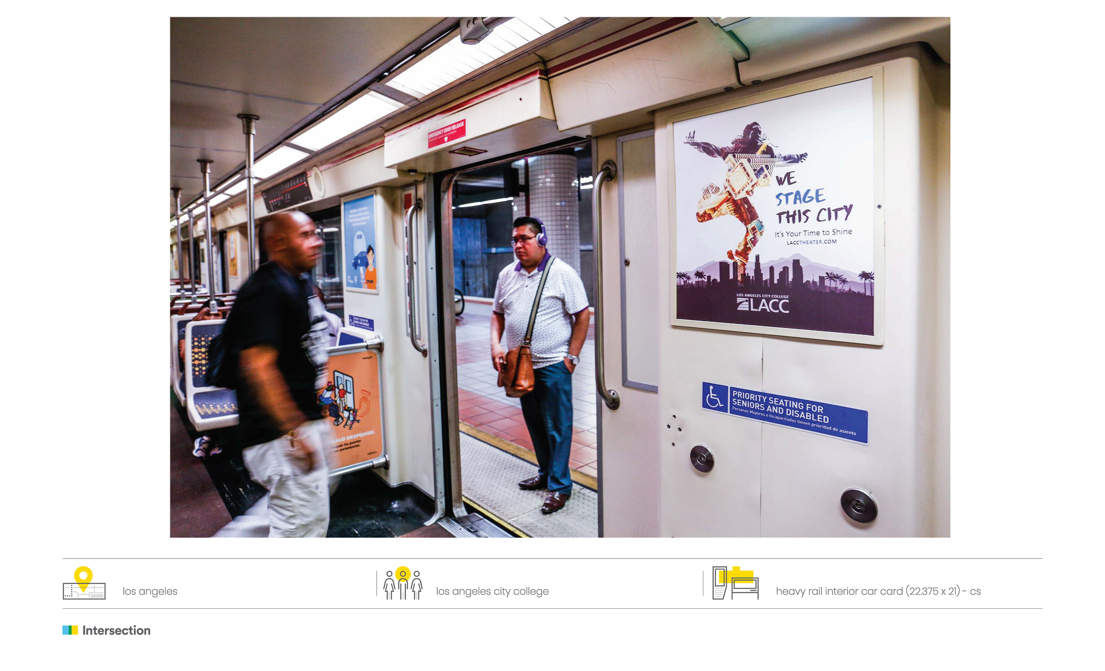 Train interior poster