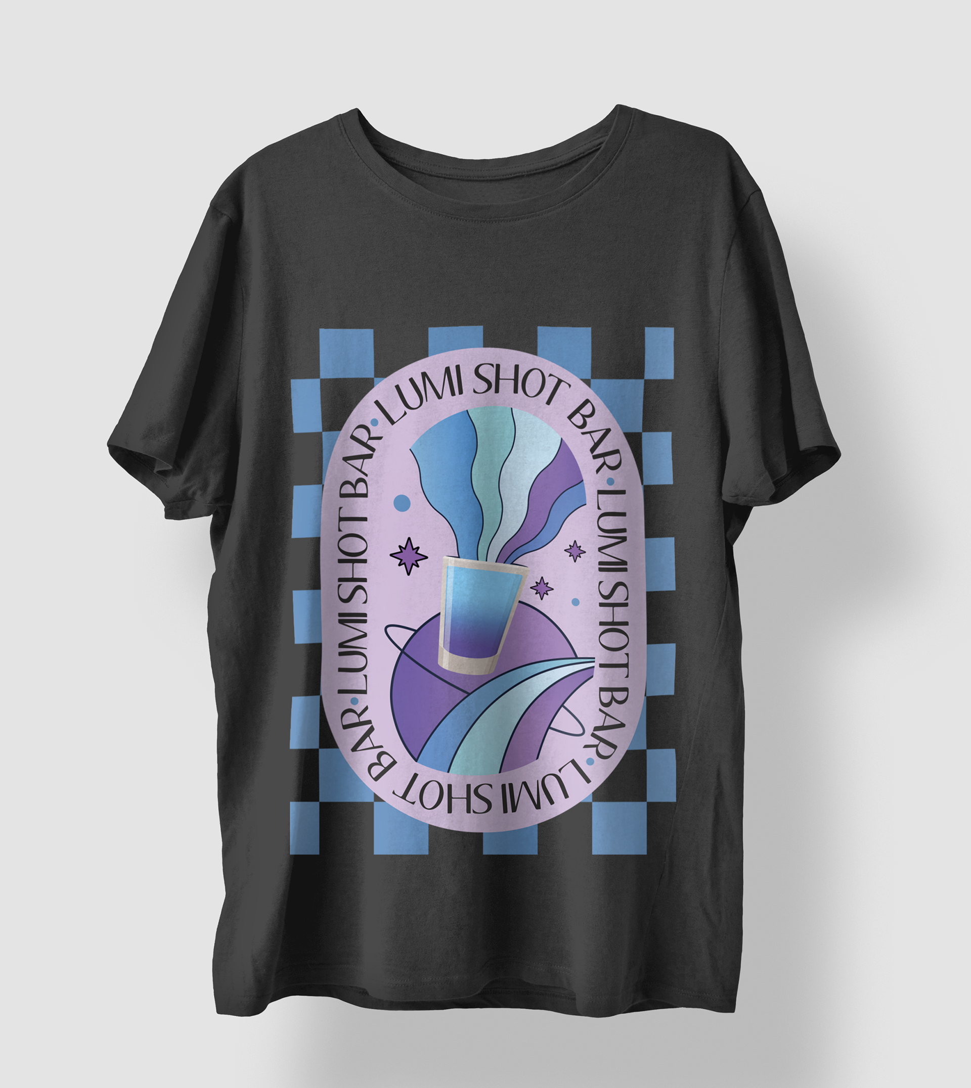 lumi shot bar t shirt