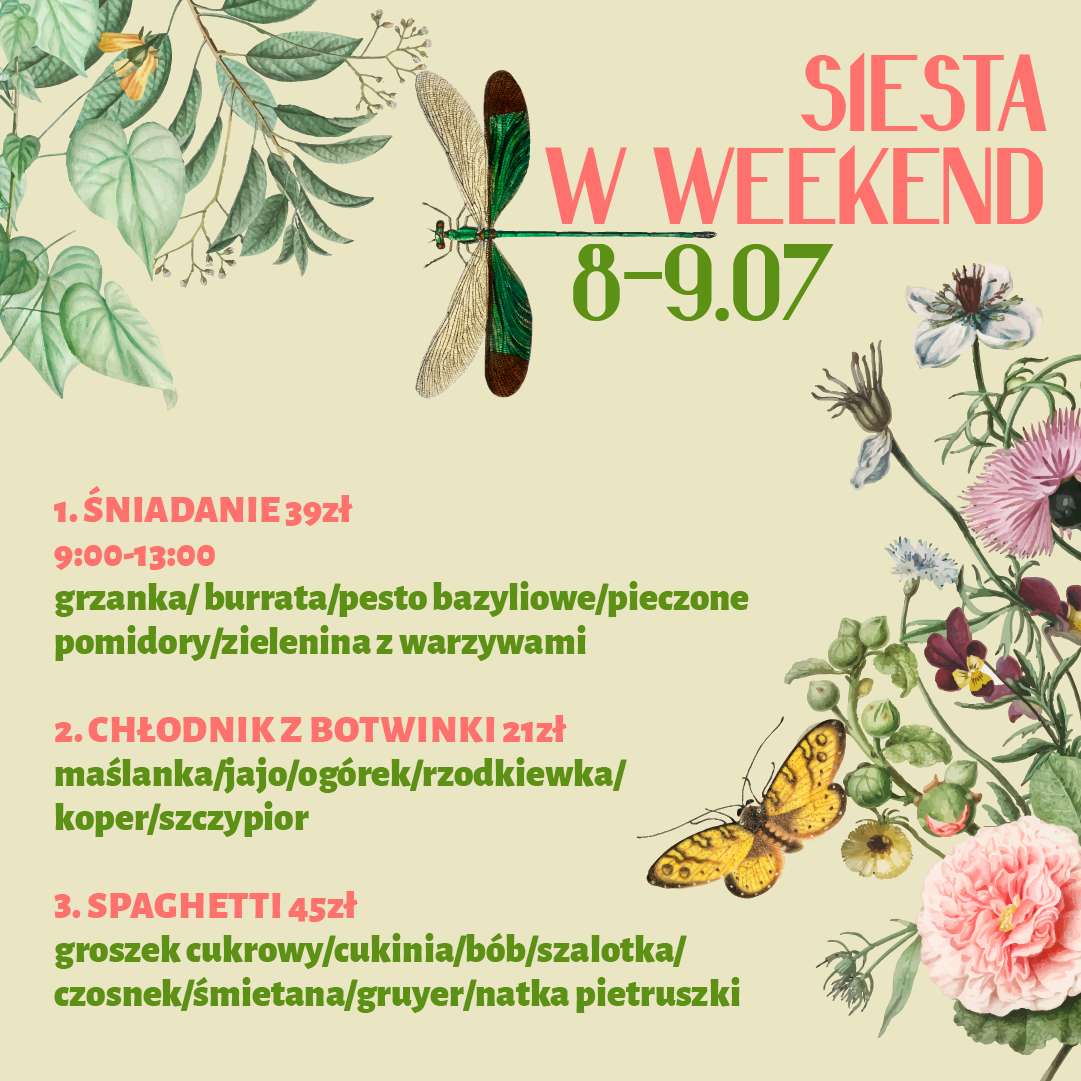 regular weekend menus