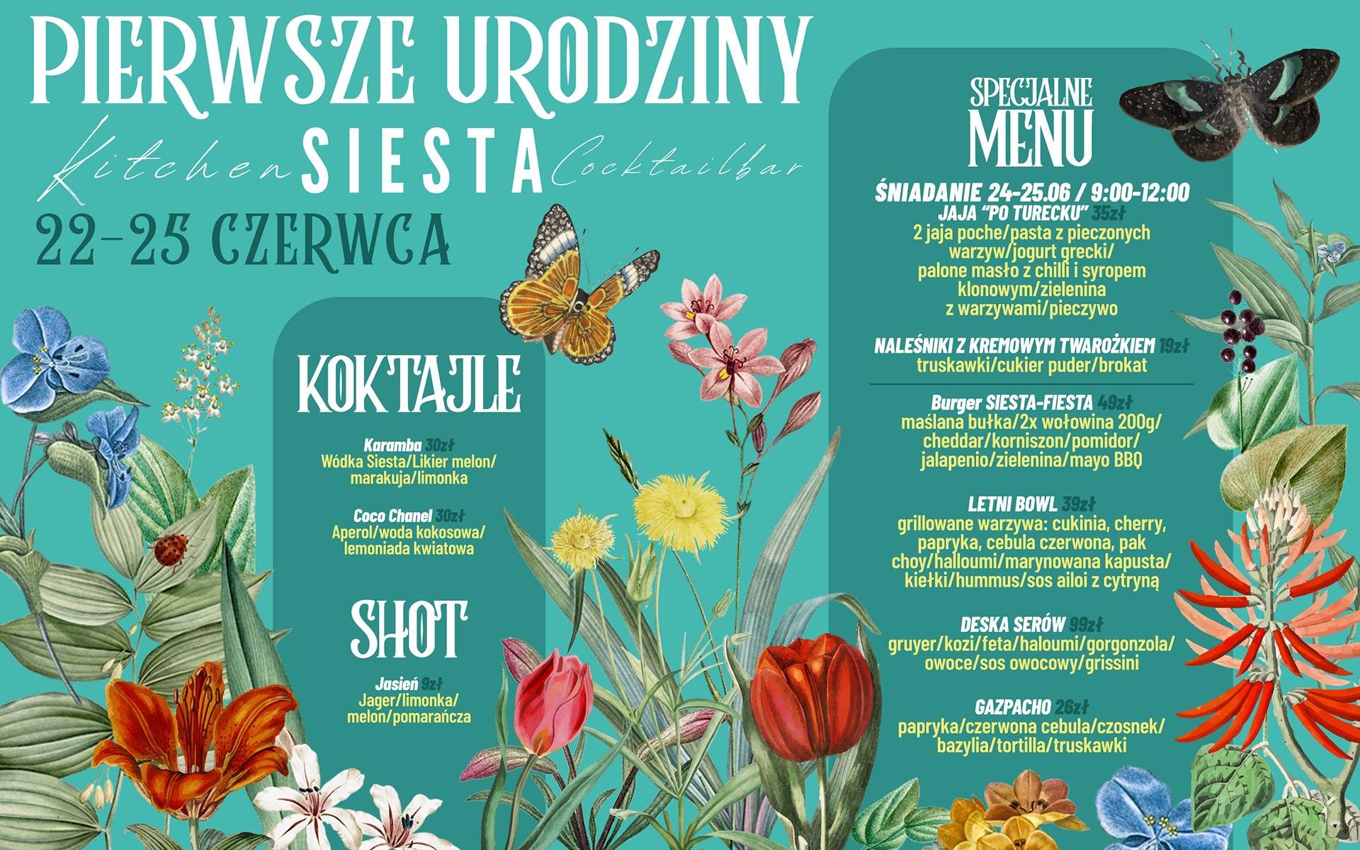 special birthday menu