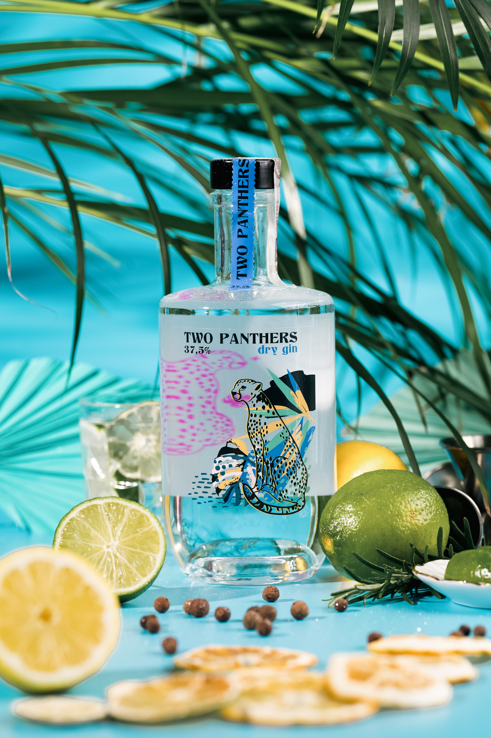 dry gin bottle