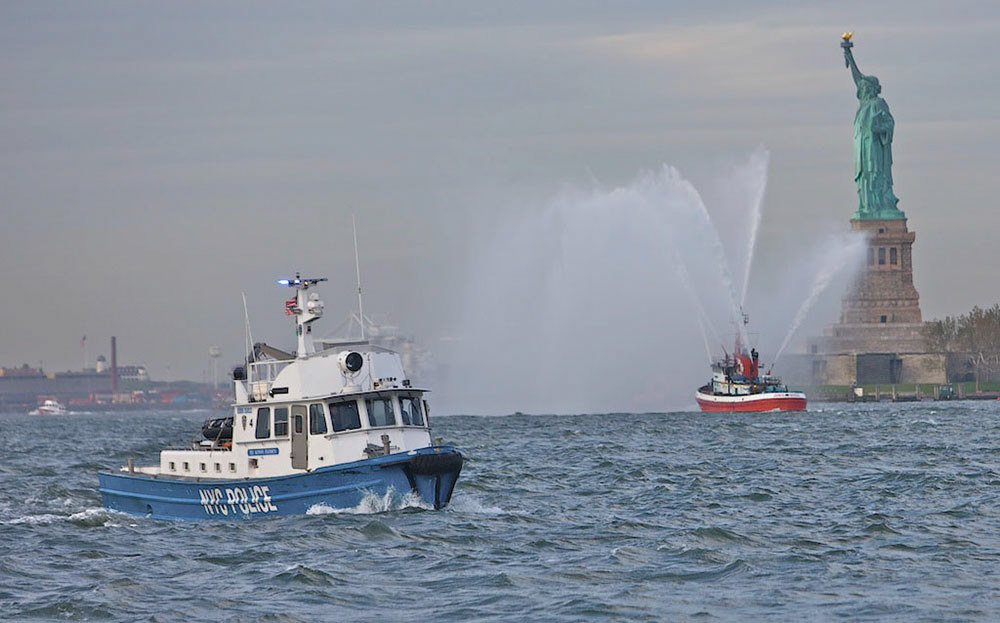 Launch 4 and FDNY at the Statue of Liberty