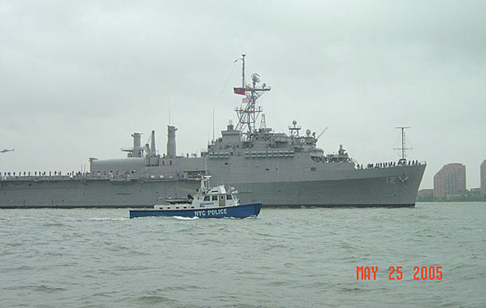 Launch 3 escorting the USS Shreveport (LPD 12) during Fleet Week 2005