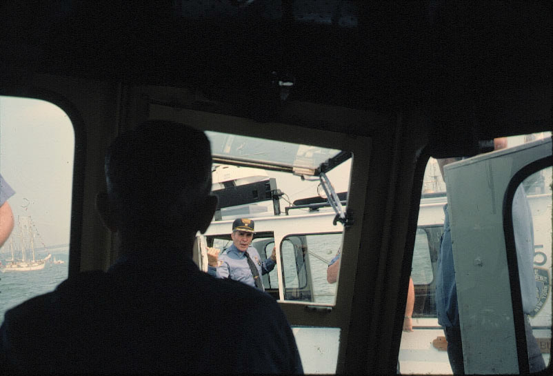 Op Sail 1976. Jim Thompson's head.